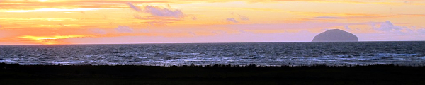 Atardecer con Ailsa Craig